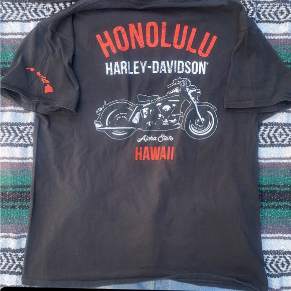 HARLEY DAVIDSON HONOLULU ALOHA STATE SHIRT SIZE LARGE - Picture 3 of 3